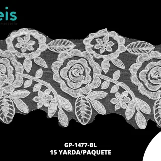 GUIPIUR SEDA DE LECHE CEREMONIAS GP-1477-BL BLANCO 10 CM 15 YARDAS/PAQUETE
