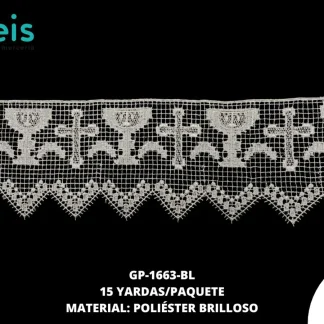 GUIPIUR RELIGIOSO GP-1663-BL 15 YDS/PQT BLANO