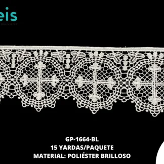 GUIPIUR RELIGIOSO GP-1664-BL 15 YDS/PQT BLANO