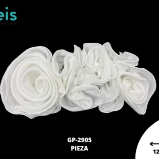 APLICACION SEDA DE LECHE TUL GP-2905 BLANCO 30 CM
