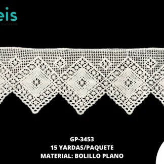 GUIPIUR BOLILLO PLANO GP-3453 15 YDS/PQT BLANCO