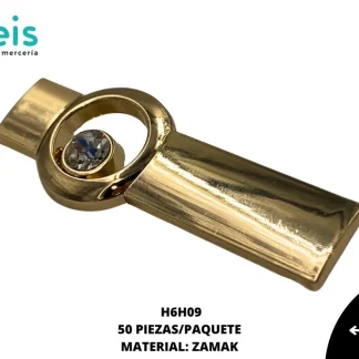 PLACA ZAMAK 50 PZ/PQT H6H09 DORADO