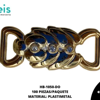 HEBILLA PLASTICA HB-1050 100 PZ/PQT DORADO