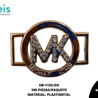 HEBILLA PLASTICA HB-1135 100 PZ/PQT DORADO