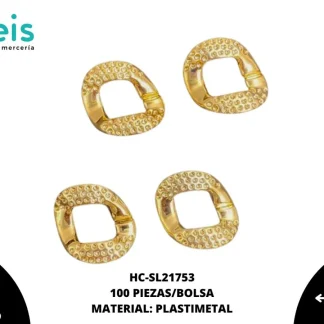 CADENA PLASTICA HC-SL21753 100PZ/BOLSA ORO ROSADO
