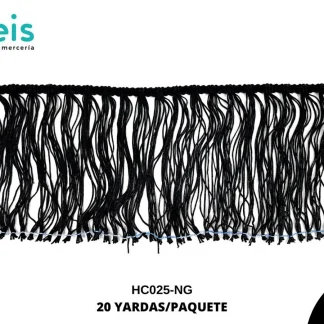 FLECO SEDA 15CM HC025 20YARDAS/PAQUETE NEGRO