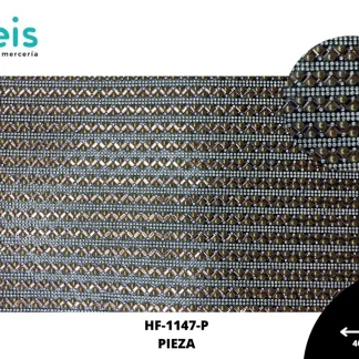 PEDRERIA PLANILLAS TRIANGULO HF-1147-P 24cmX40cm DORADO