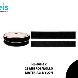 Contactel Negro 25mm, 25 m/rollo