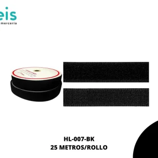 Contactel Negro 40mm, 25 m/rollo