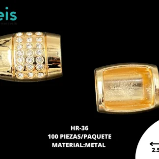 HERRAJE METALICO #36 HR-36 100 PZ/PQT DORADO