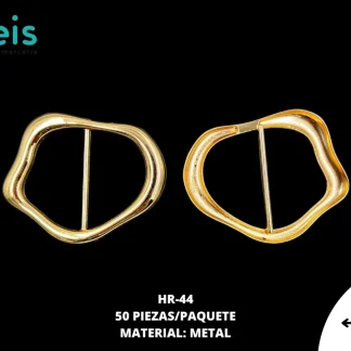 HERRAJE METALICO #44 HR-44 50 PZ/PQT DORADO