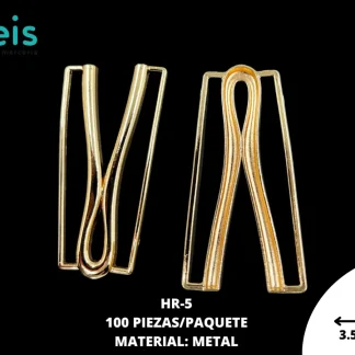 HERRAJE METALICO #5 HR-5 100 PZ/PQT DORADO
