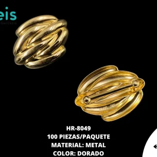 HERRAJE METÁLICO 5*3.6CM HR-8049 50 PZ/PQT DORADO