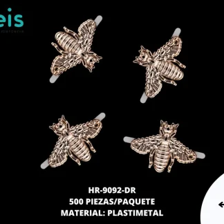 HERRAJE ABISPA 31X25MM REF HM1-1 DORADO ROSADO 500 u/pqt