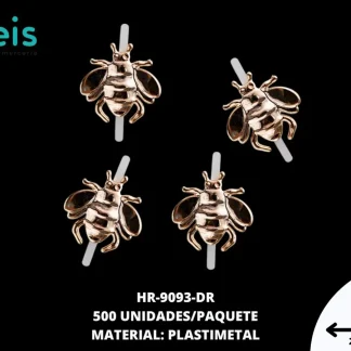 HERRAJE ESCARABAJO 27X28MM REF HM1-4 DORADO ROSADO 500 u/pqt