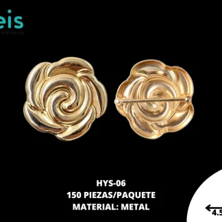 HERRAJE DOUR 4.5CM HYS-06 DORADO 150 PZ/PQT
