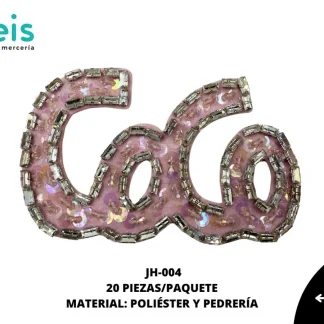 PARCHES PEDRERIA JH-004 20 PZ/PQT ROSA
