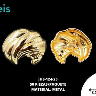 BOTON METAL DORADO 25MM JHS-124-25