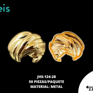 BOTON METAL DORADO 28MM JHS-124-28