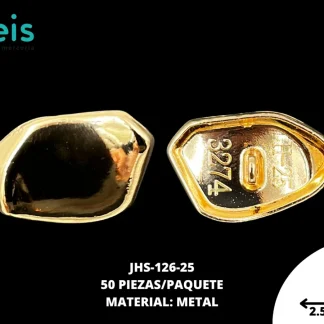 BOTON METAL DORADO 25MM JHS-126-25