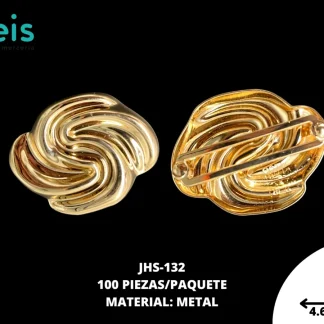 HERRAJE DOUR 4.6x3.7CM JHS-132 DORADO 100 PZ/PQT