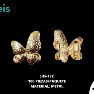 HERRAJE METALICO MARIPOSA DORADO