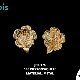 HERRAJE METAL FLOR DORADO JHS-175