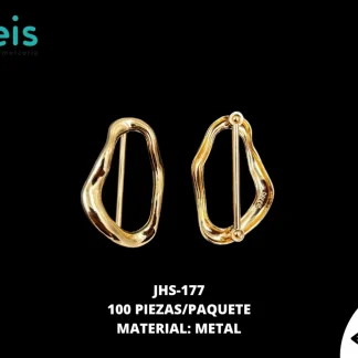 HERRAJE METAL DORADO AMORFO JHS-177