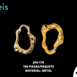 HERRAJE METAL DORADO AMORFO JHS-178