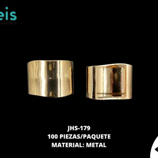 HERRAJE METAL CUADRADO DORADO JHS-179