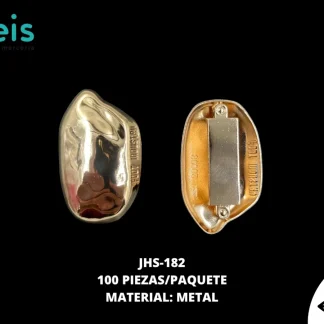 HERRAJE METAL DORADO AMORFO JHS-182