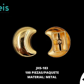 HERRAJE METAL MEDIA LUNA DORADO JHS-183