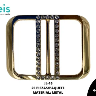 HEBILLA METALICA 25 PZ/PQT JL-16 DORADO