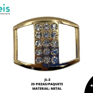 HEBILLA METALICA 25 PZ/PQT JL-2 DORADO