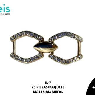 HEBILLA METALICA 25 PZ/PQT JL-7 DORADO