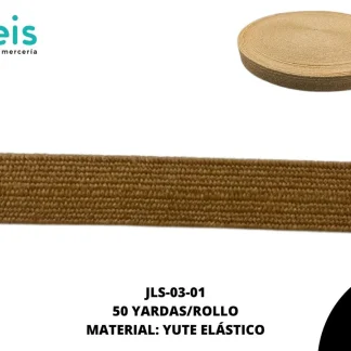 CINTAS ELASTICOS CINTURON JLS-03 50 YDS/R CAFÉ