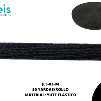 CINTAS ELASTICOS CINTURON JLS-03 50 YDS/R NEGRO