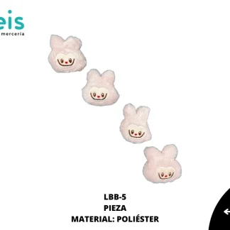 MINI PELUCHE LABUBU 25 PZ/PQT ROSA