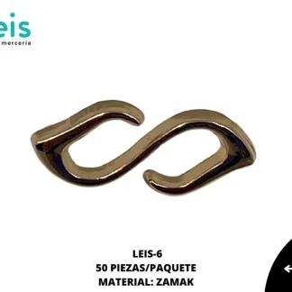PLACA ZAMAK 50 PZ/PQT LEIS-6 DORADO