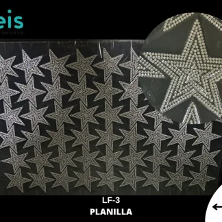 PEDRERIA PLANILLAS ESTRELLAS LF-3 24cmX40cm CRISTAL