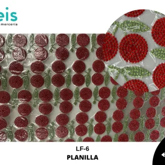 PEDRERIA PLANILLAS CEREZA LF-6 24cmX40cm 42 C/PLANILLA ROJO