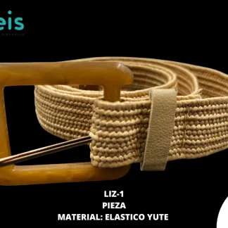 CINTURON 2.5 CM LIZ-1 12 PZ/PQT BEIGE
