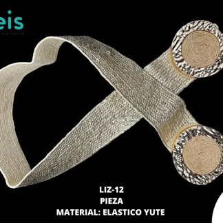 CINTURON 5.0 CM LIZ-12 12 PZ/PQT DORADO