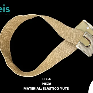 CINTURON 5.0 CM LIZ-4 12 PZ/PQT BEIGE