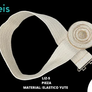 CINTURON 5.0 CM LIZ-5 12 PZ/PQT HUESO