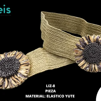 CINTURON 5.0 CM LIZ-8 12 PZ/PQT BEIGE