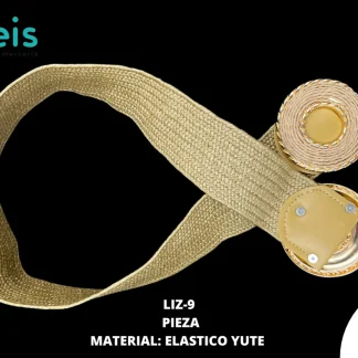 CINTURON 5.0 CM LIZ-9 12 PZ/PQT BEIGE