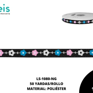 CINTA FAYA ESTAMP REF:2076(1.0CM) NEGRO 50YD/RLL