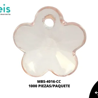ACRILICO TRANSPARENTE FLOR 13 MM REF:211 CAFE CLARO 25 GRS (46 UNIDADES) PQT