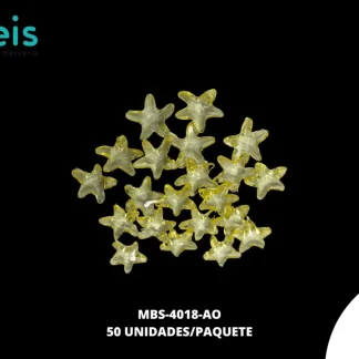 ACRILICO ESTRELLA DE MAR 13mm AMARILLO